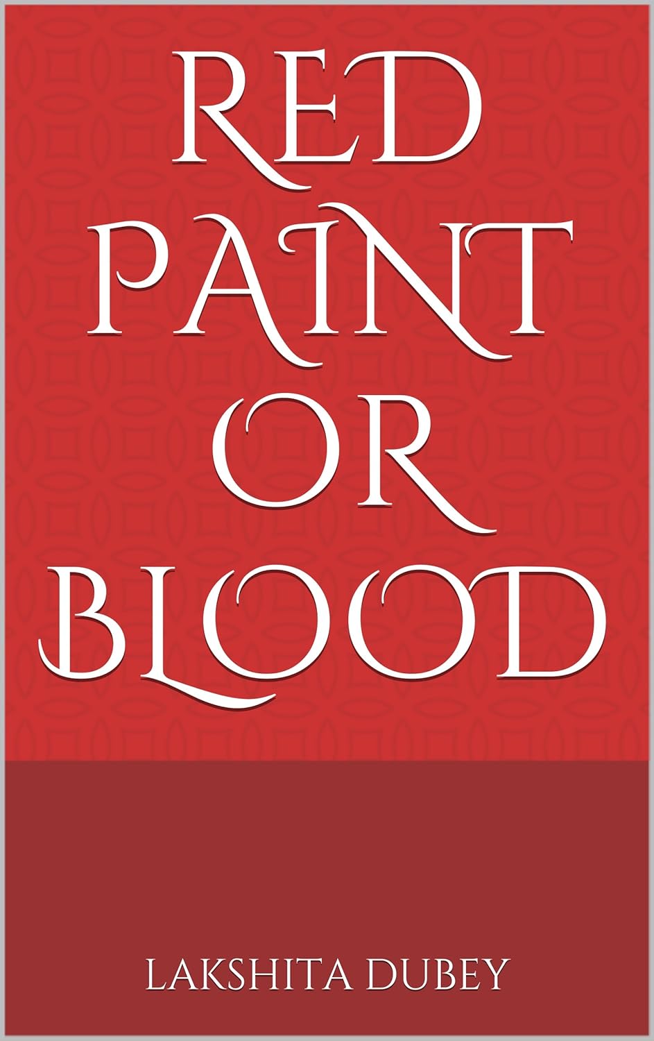 Red paint or blood poster