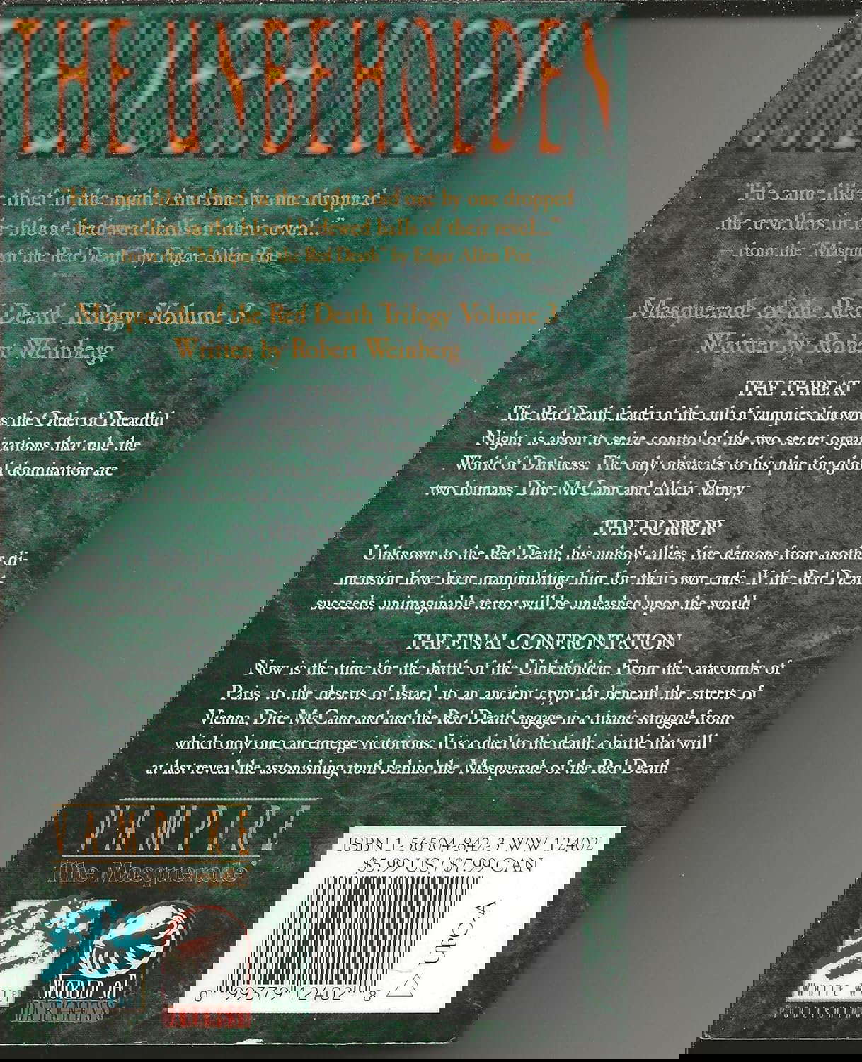 The Unbeholden (Masquerade of the Red Death, Vol 3) poster