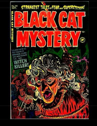 Black Cat Mystery #39: Classic Horror Comic poster