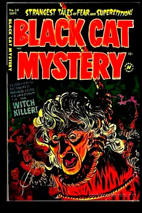 Black Cat Mystery #39: Classic Horror Comic poster