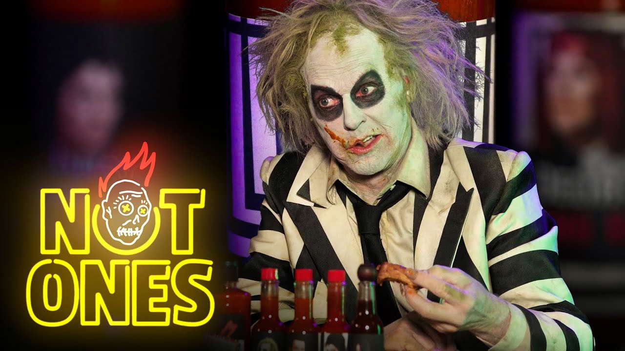 Beetlejuice goes ghost pepper while eating to die for ribs