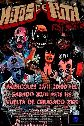 Hijos de puta post mortem poster