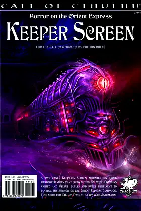 Horror on the Orient Express Keeper Screen (Call of Cthulhu roleplaying) poster