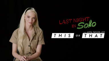 THIS/THAT | Anya Taylor-Joy | Last Night in Soho poster