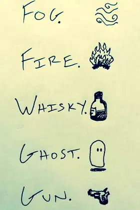 Fog. Fire. Whisky. Ghost. Gun. poster