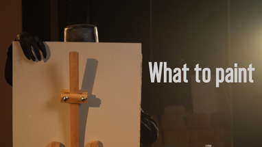 What to paint - short horror film poster