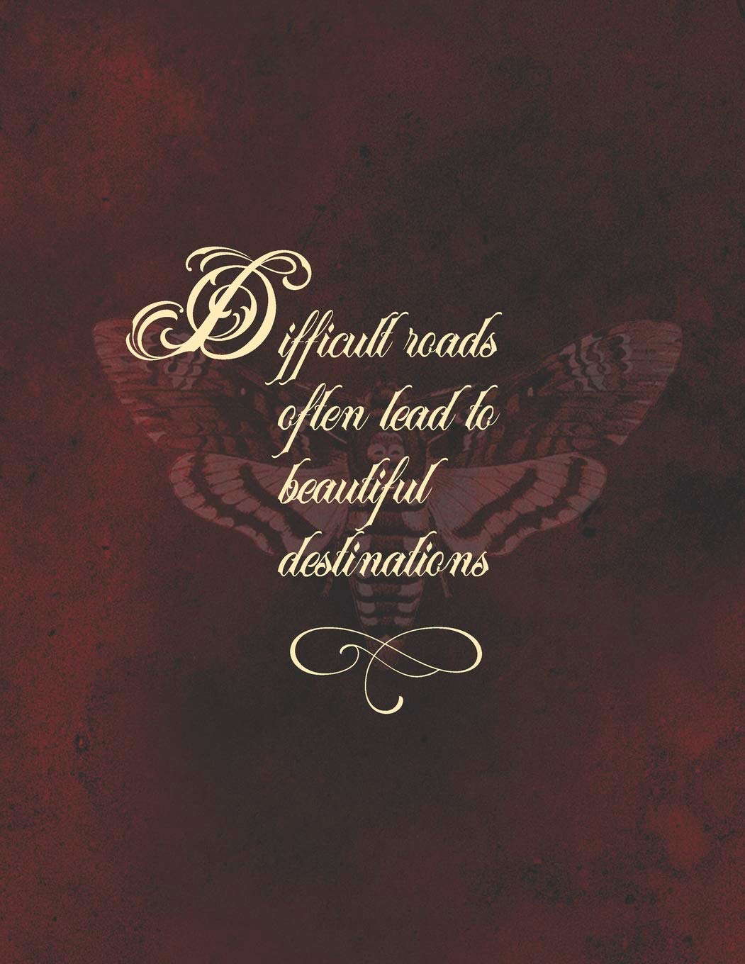 Difficult roads often lead to beautiful destinations 2020 Planer poster
