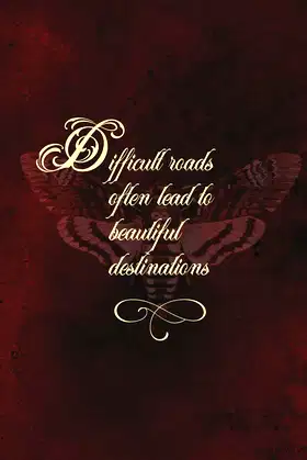 Difficult roads often lead to beautiful destinations 2020 Planer poster