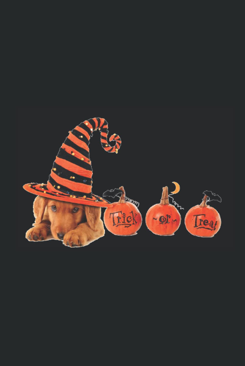 Trick or treat: 6x9 100 pages journal lined note book poster