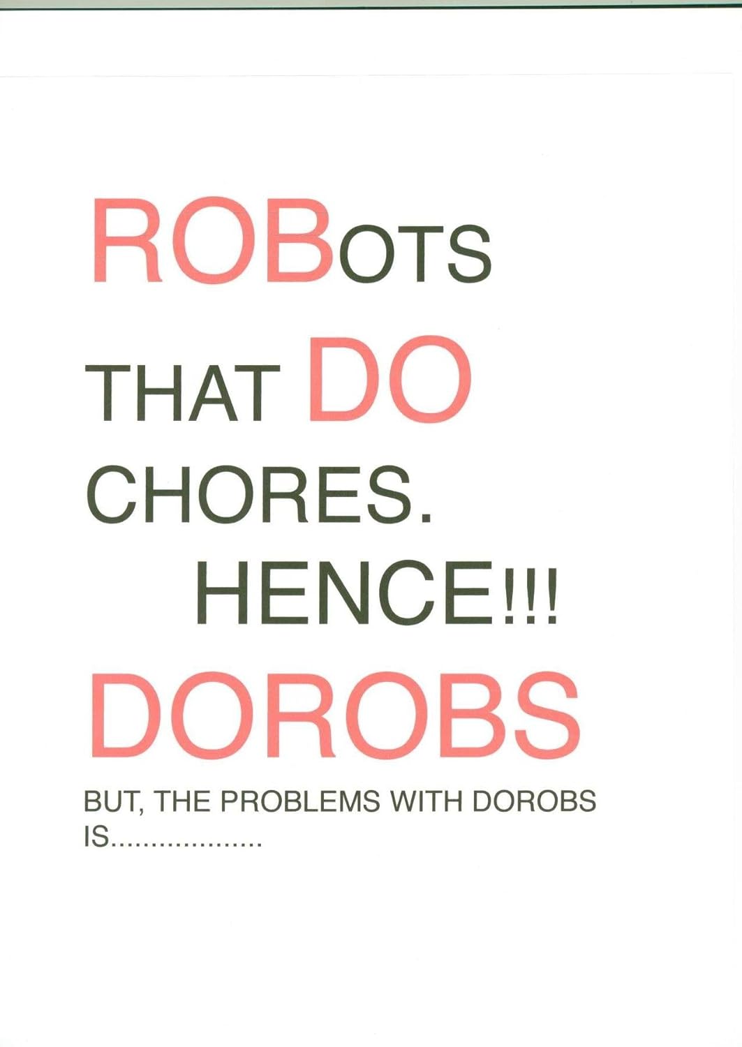 THE TROUBLE WITH DOROBS poster