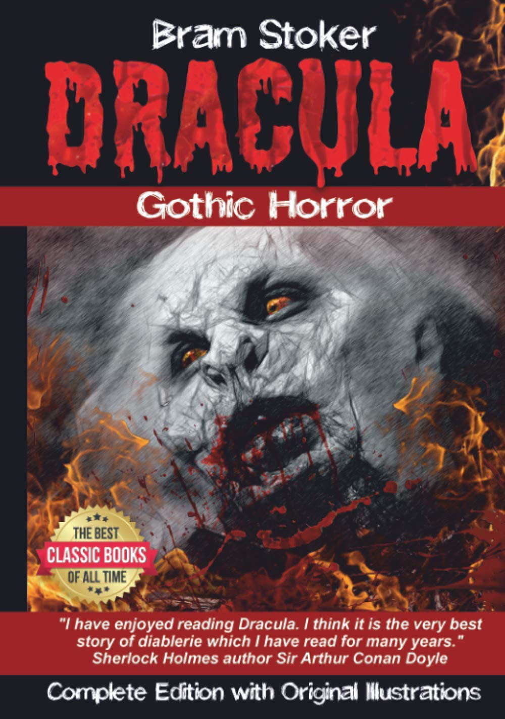 Dracula. Complete Edition with Original Illustrations: Gothic Horror poster
