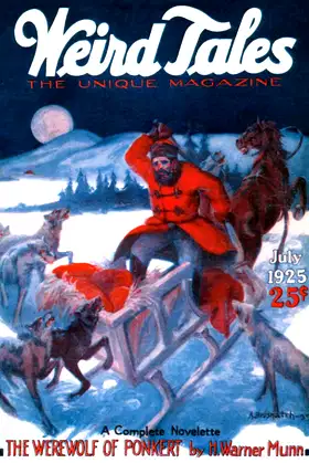 Weird Tales, July 1925: Vol. VI, No. 1 poster