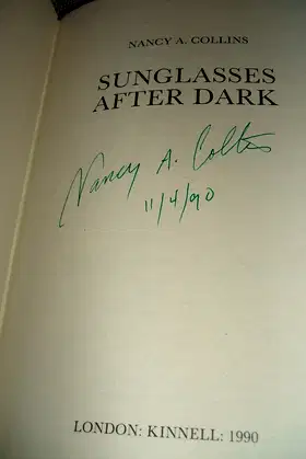 Sunglasses After Dark: Inscribed poster