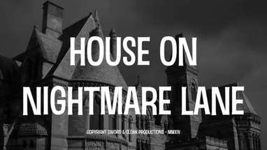 HOUSE ON NIGHTMARE LANE - faux 50's horror movie trailer (2014) poster