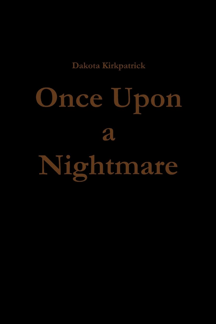 Once Upon a Nightmare poster