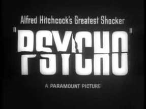 Psycho Original Theatrical Trailer poster