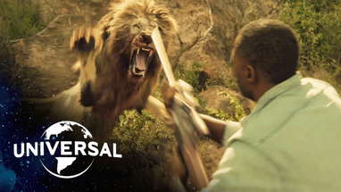 Idris vs Lion poster