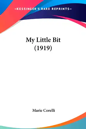 My Little Bit (1919) poster