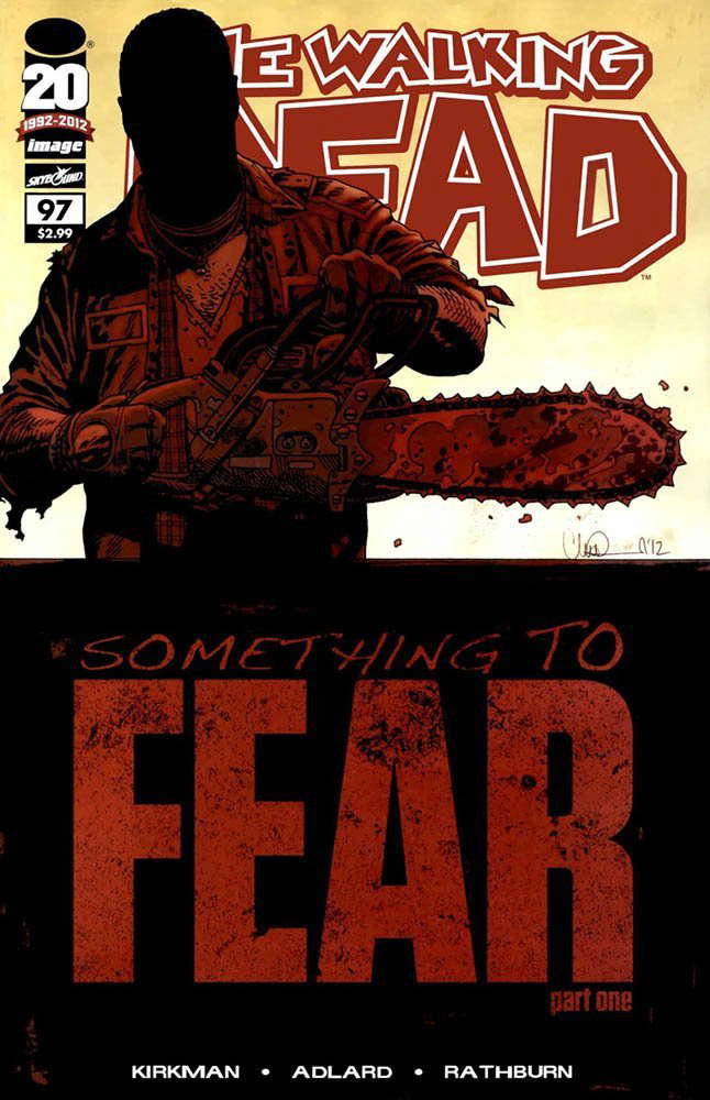 Walking Dead #97 1st Print- "Something to Fear" poster