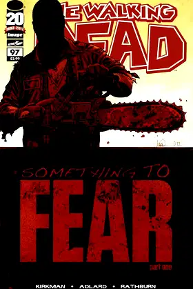 Walking Dead #97 1st Print- "Something to Fear" poster