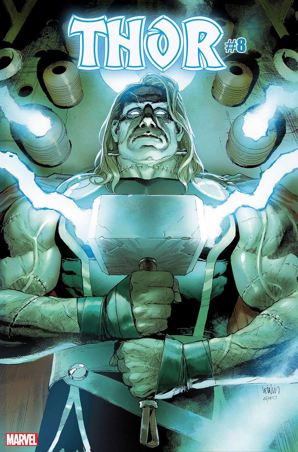 Thor #8 Frankensteins Horror Var poster