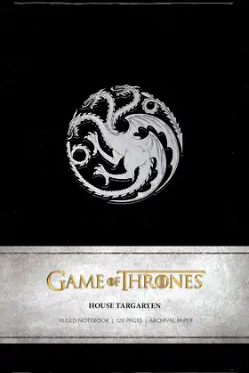 Game of Thrones: House Targaryen Ruled Notebook poster