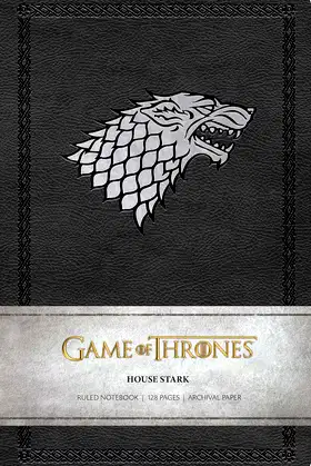Game of Thrones: House Stark Ruled Notebook poster
