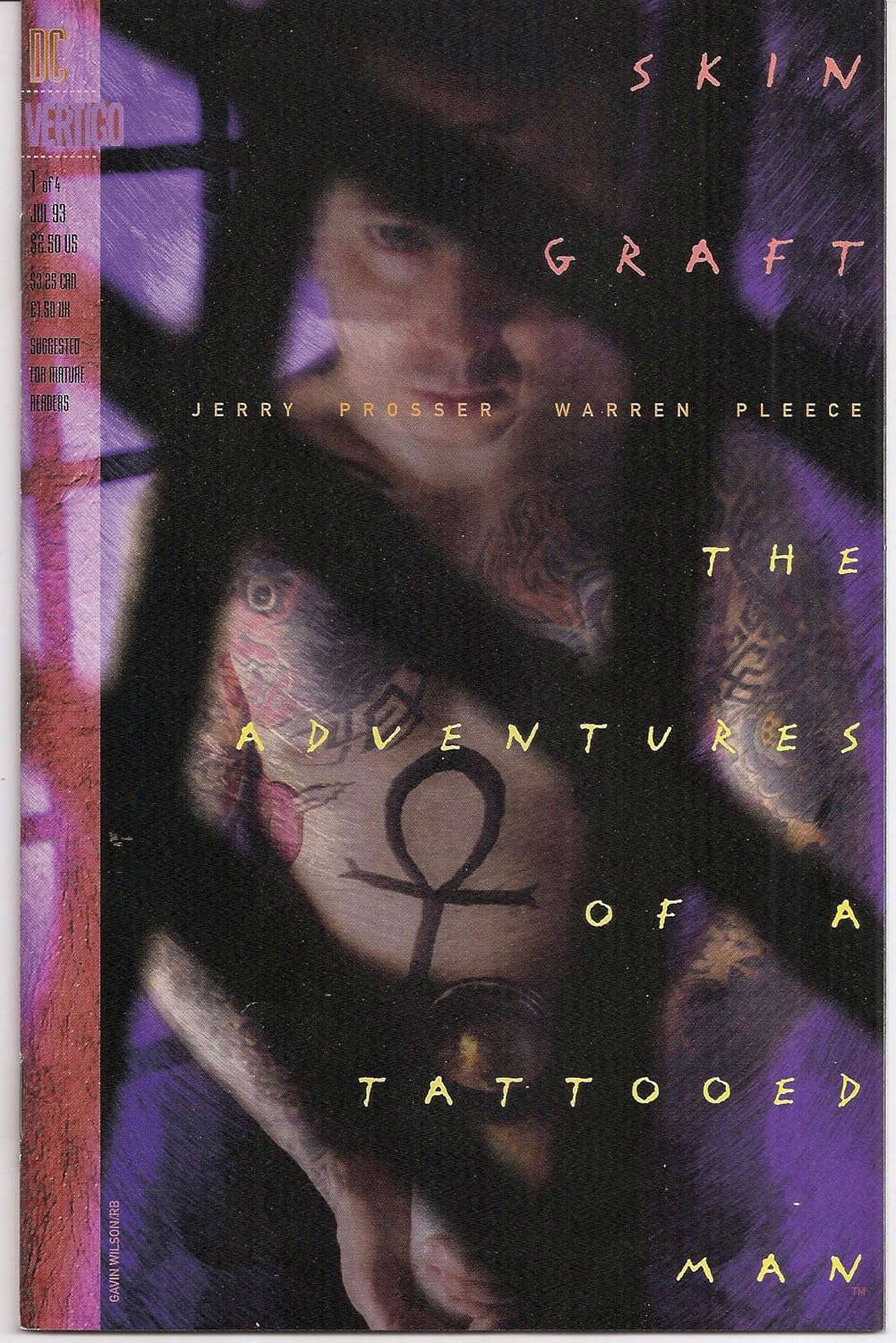 Skin graft: The adventures of a tattooed man (Vertigo) poster