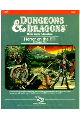 Horror on the Hill (Dungeons & Dragons Module B5) poster