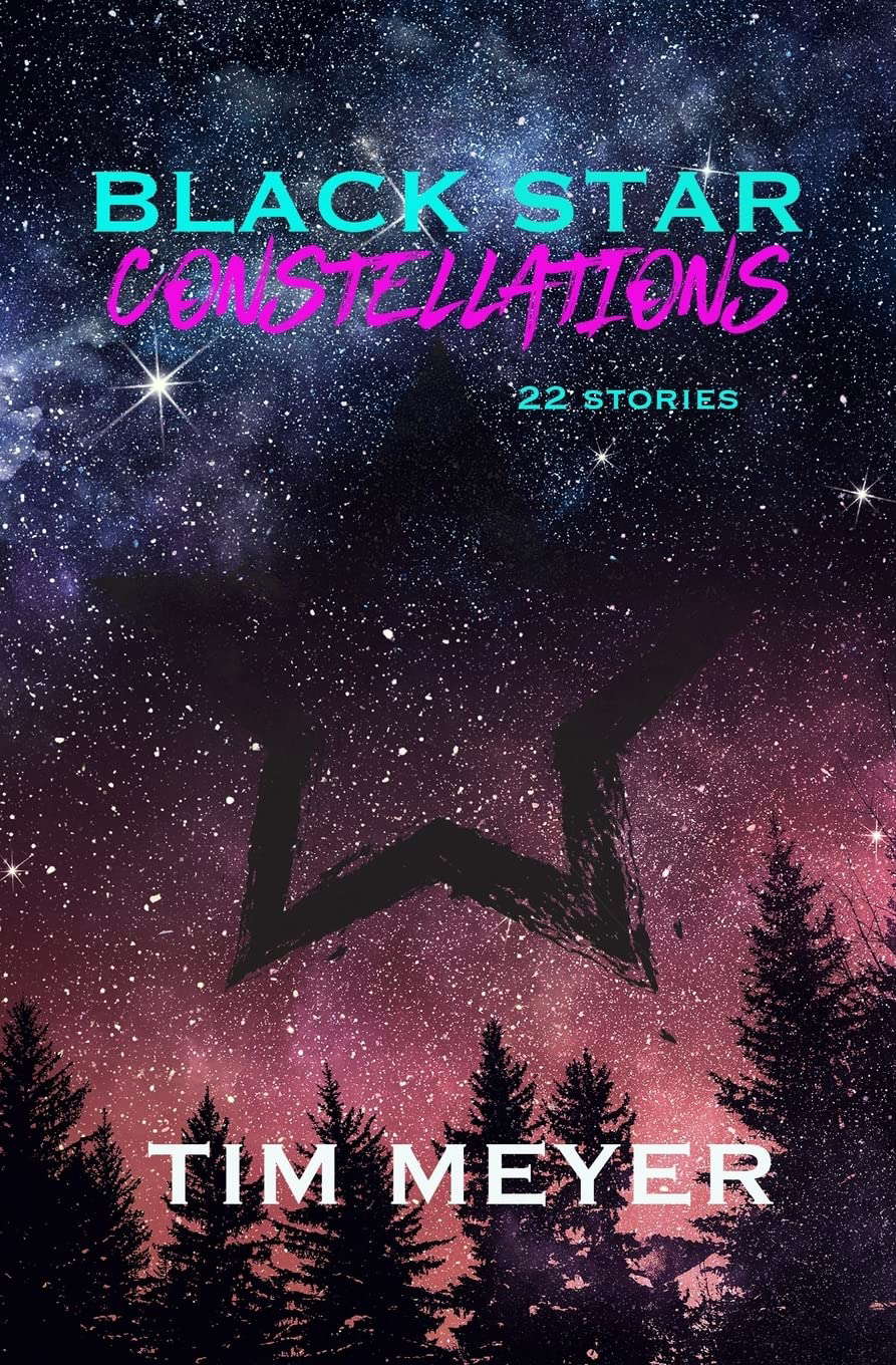 Black Star Constellations poster