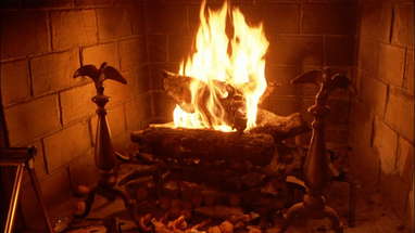Gremlins Yule Log poster