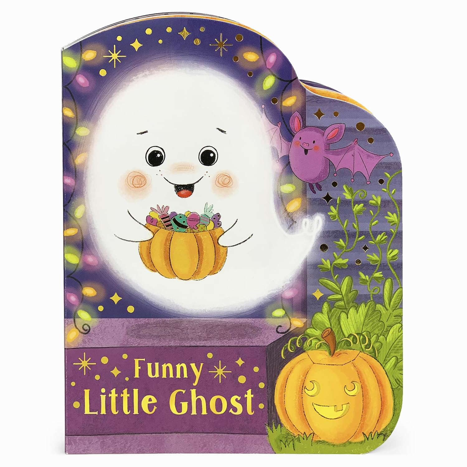 Funny Little Ghost - Halloween Ghost-Shaped Board Book poster