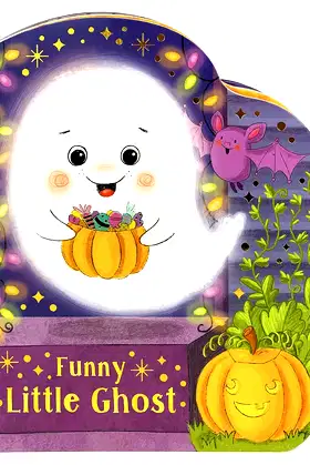 Funny Little Ghost - Halloween Ghost-Shaped Board Book poster