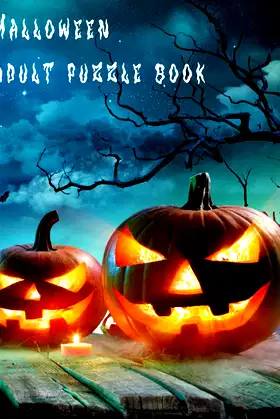 Halloween Adult Puzzle Book poster