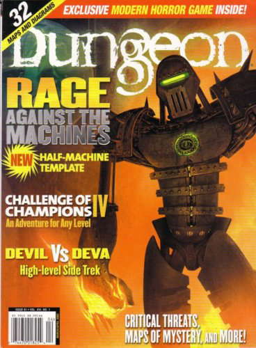 Dungeon Magazine #91 D20 Modern Horror poster