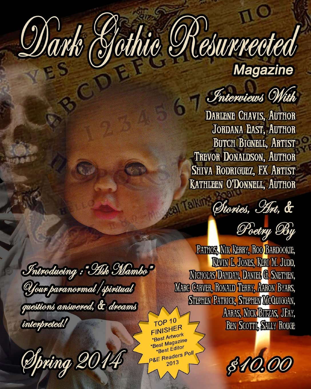 Dark Gothic Resurrected Magazine, Spring 2014 poster