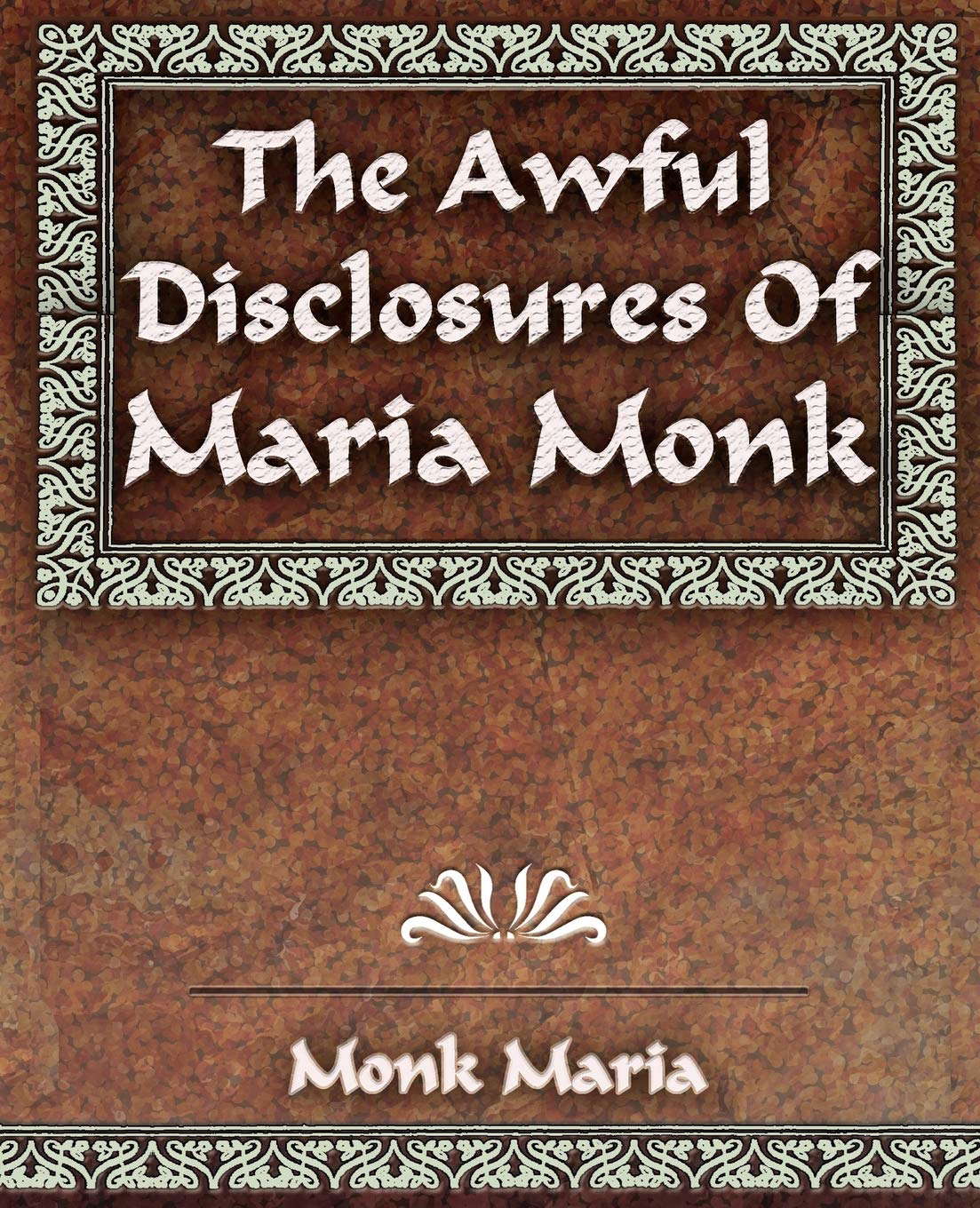 The Awful Disclosures - 1851 poster