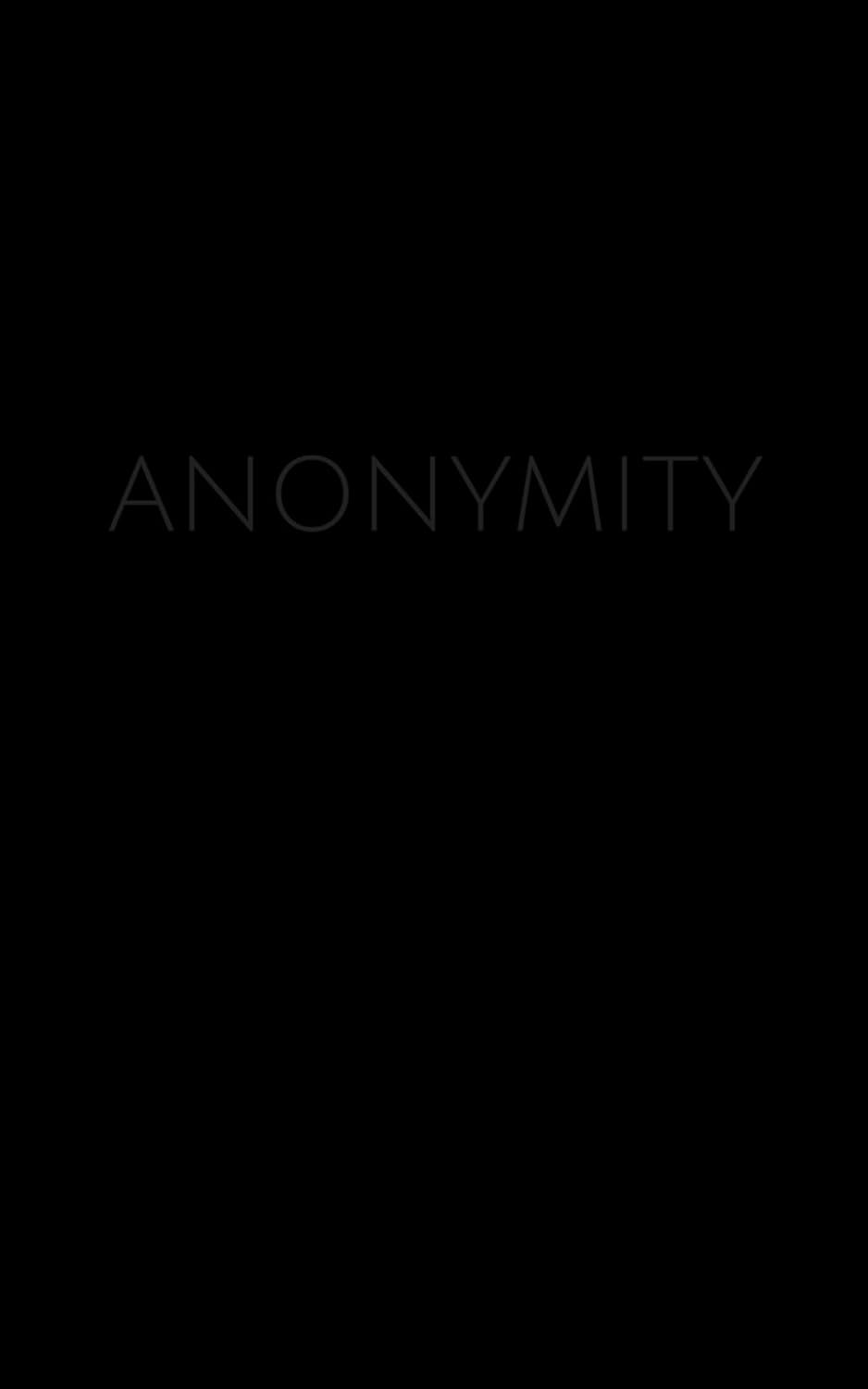 Anonymity poster