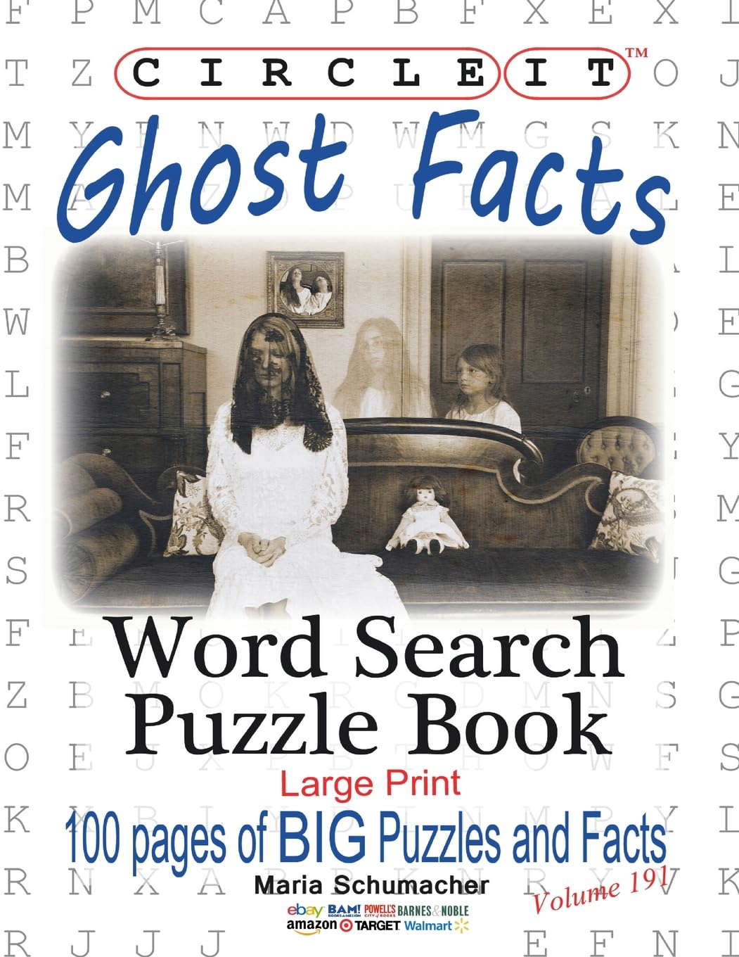 Circle It, Ghost Facts, Word Search, Puzzle Book poster