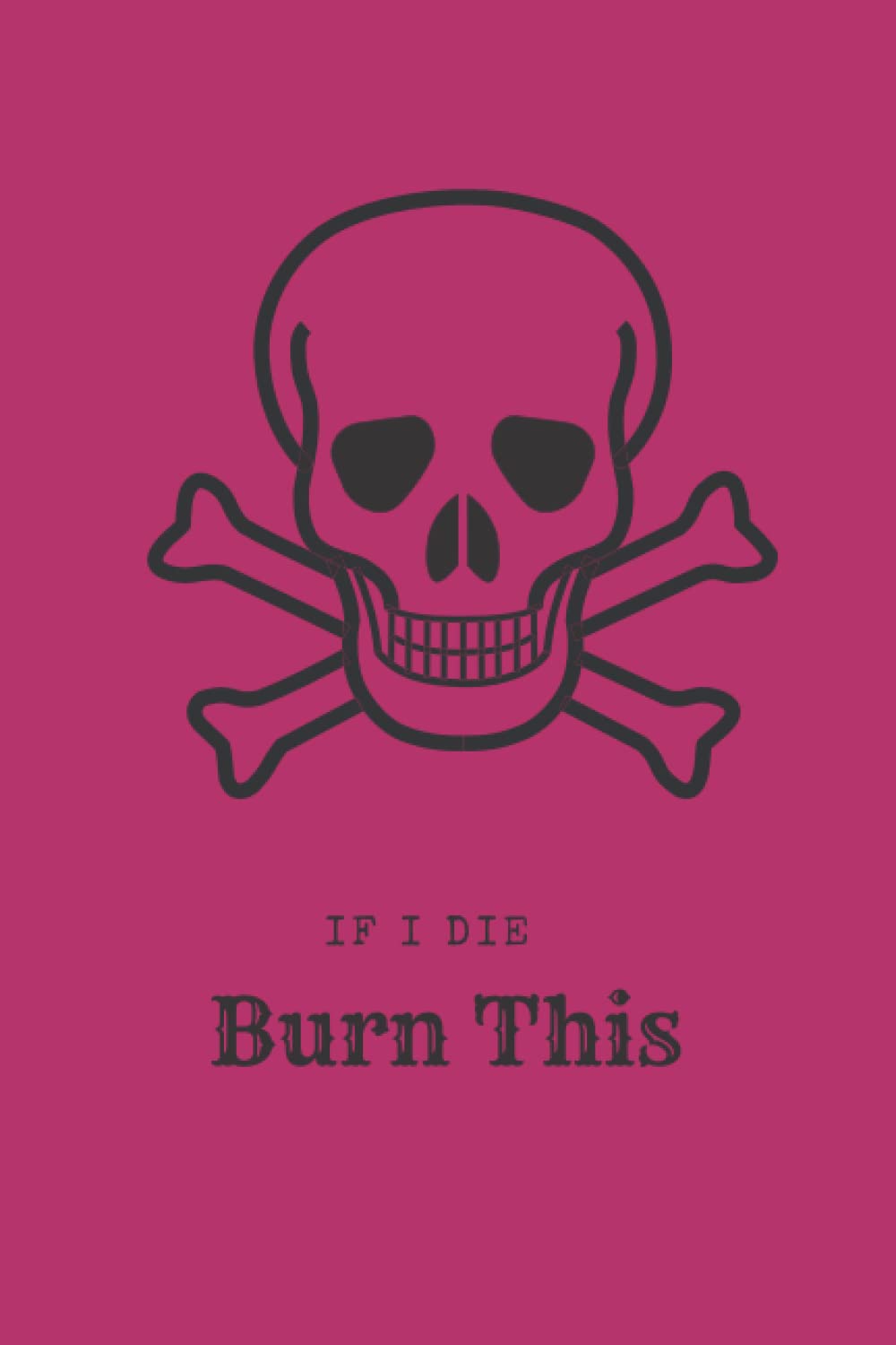 If I Die Burn This: Journal poster