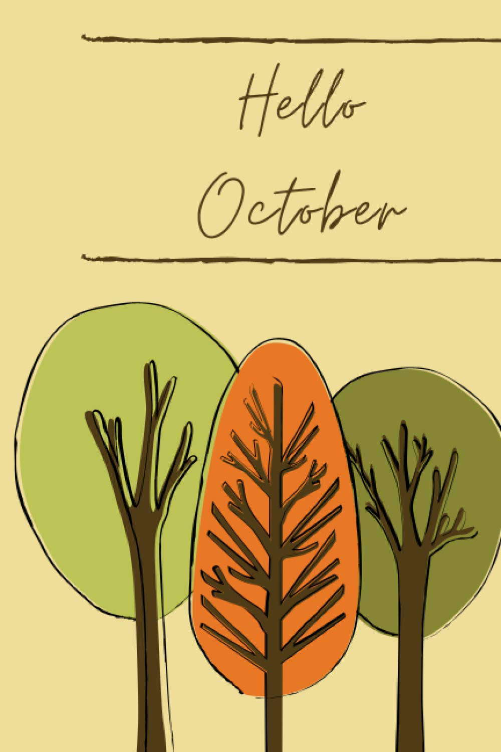 Hello October: Autumn lovers- Birthday Gift-Notebook for making notes poster