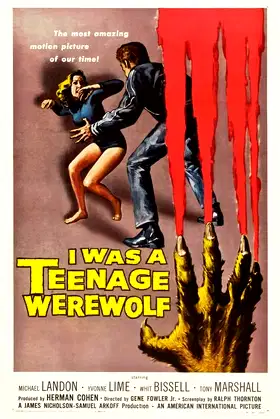I Was a Teenage Werewolf poster