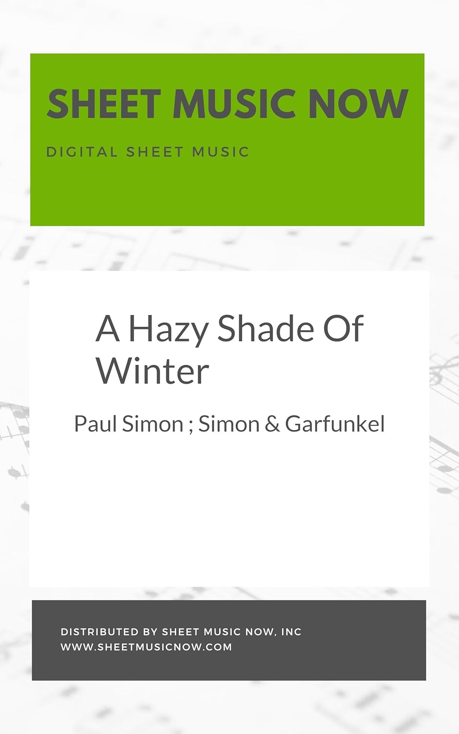 A Hazy Shade Of Winter poster