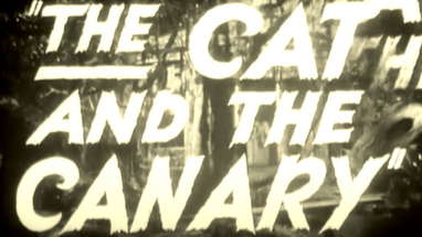 THE CAT AND THE CANARY Original 1939 Trailer poster
