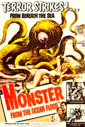Monster from the Ocean Floor poster