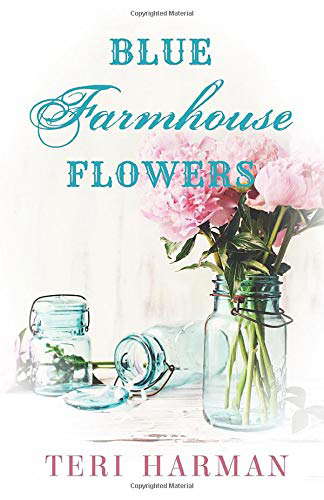 Blue Farmhouse Flowers poster