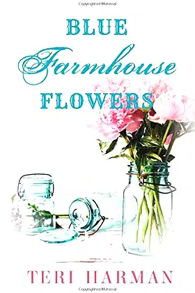 Blue Farmhouse Flowers poster