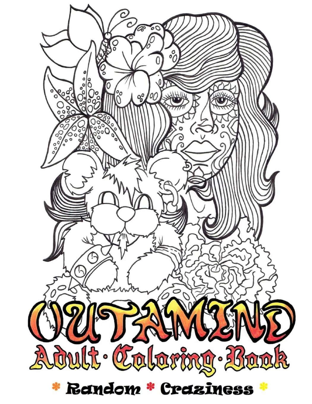 Outamind: Adult coloring book poster