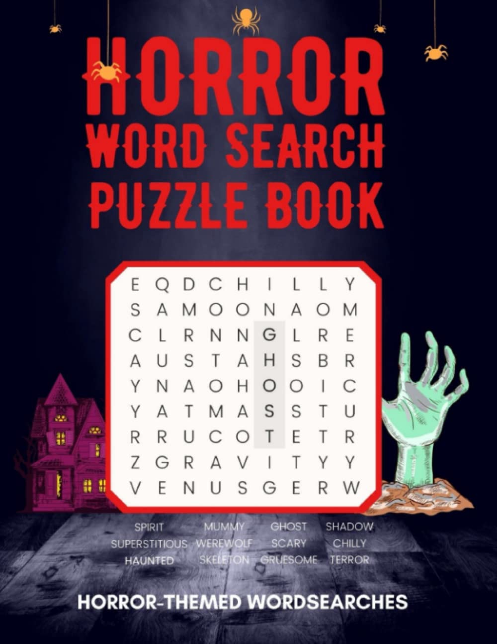 Horror Word Search Puzzle Book: Horror-Themed Wordsearches poster