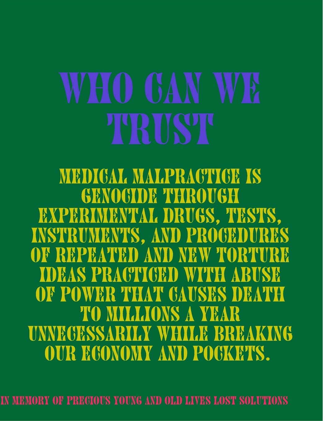 WHO CAN WE TRUST poster